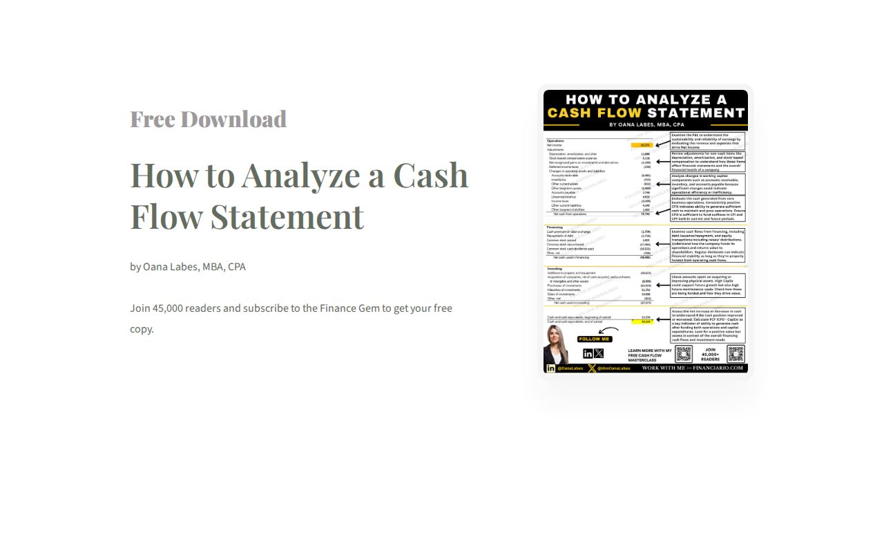 How to Analyze a Cash Flow Statement